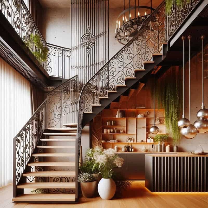 Iron Staircase designs in Sri Lanka