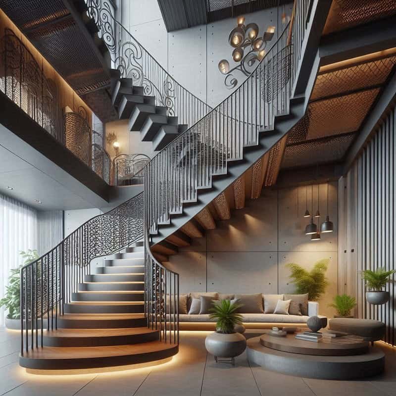 Iron Staircase designs in Sri Lanka