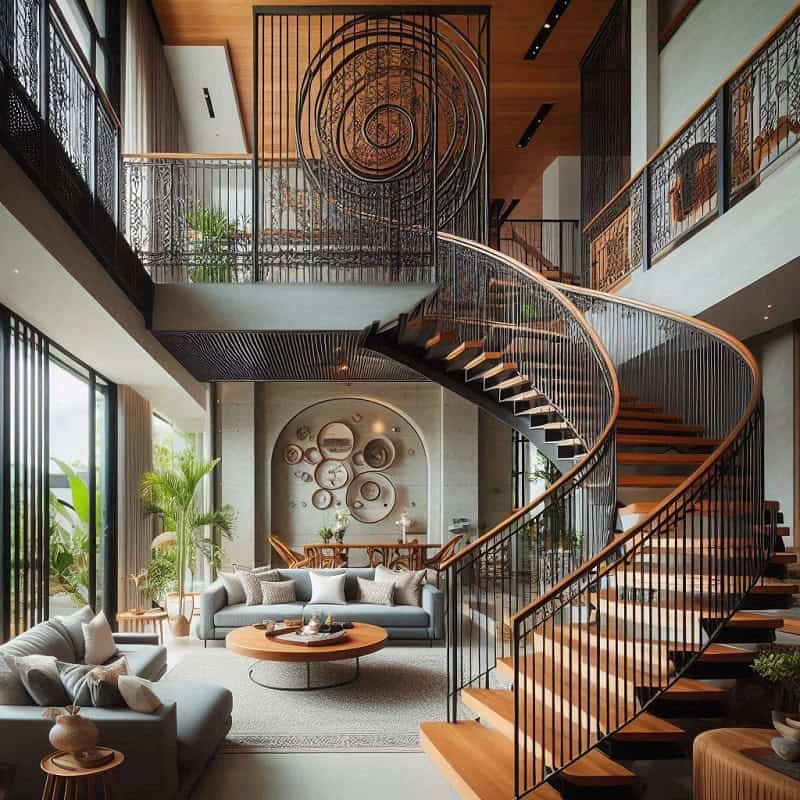 Iron Staircase designs in Sri Lanka