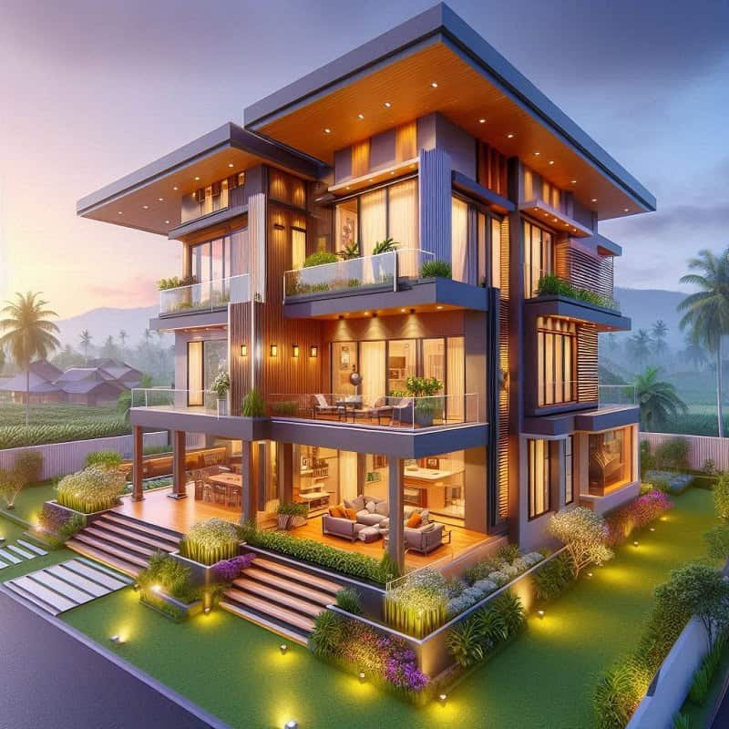 2 Story House Design Idea